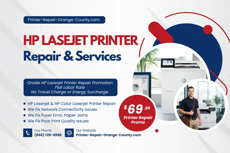 HP Laserjet Printer Repair Promotion Hero $69.99